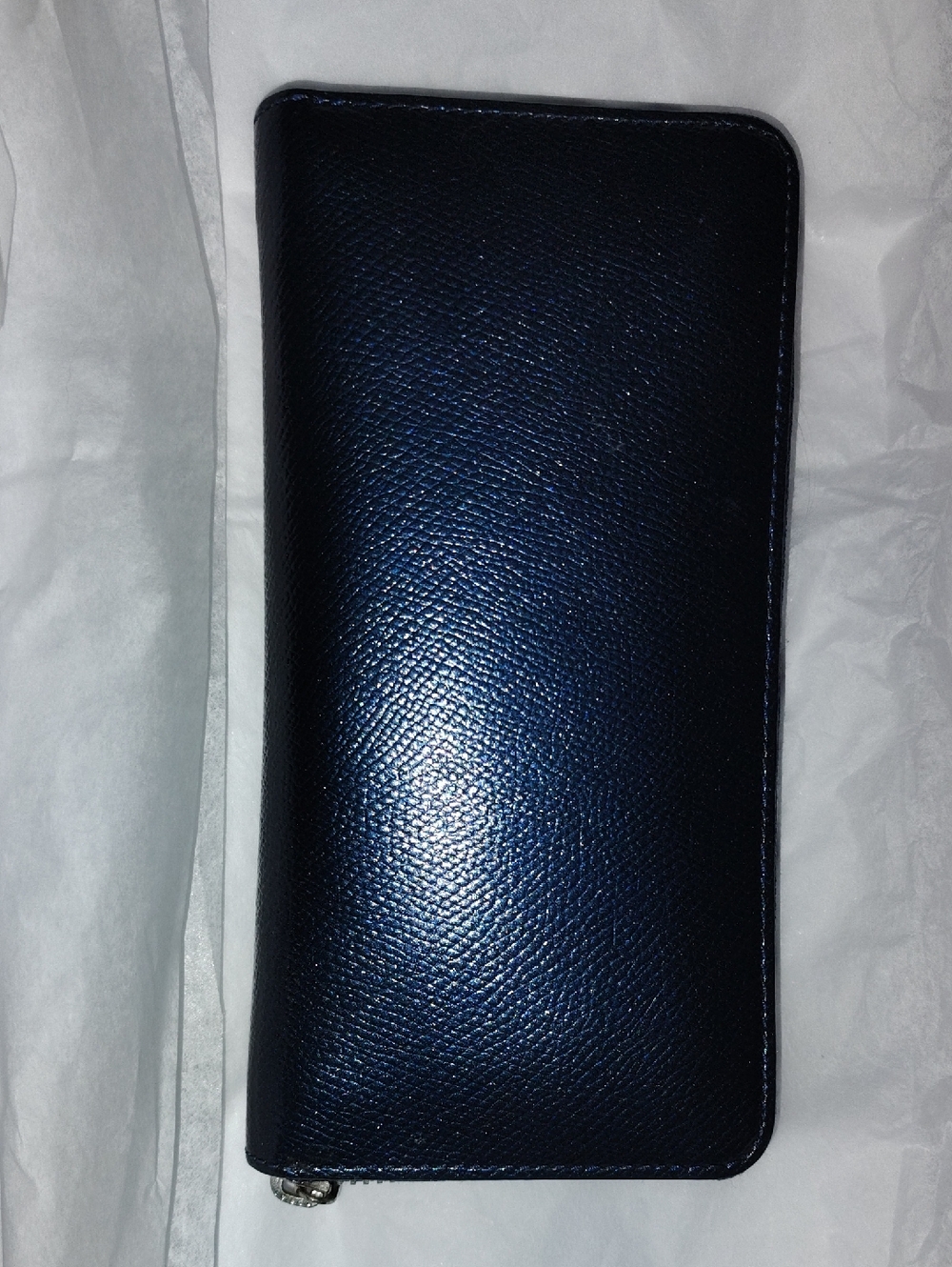 Coach Midnight Blue Leather Wallet Excellent Condition, Genuine Leather - Picture 10 of 11